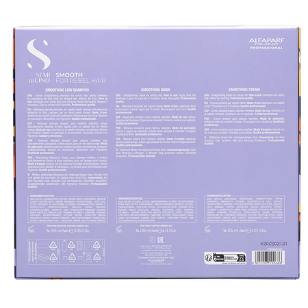 Kit ingrijire pentru par rebel SDL Smooth, 250 + 200 + 125 ml, Alfaparf 730943