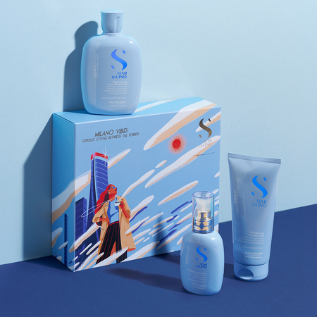 Kit pentru parul subtire, fragil SDL Density, 250 + 200 + 125 ml, Alfaparf 730950