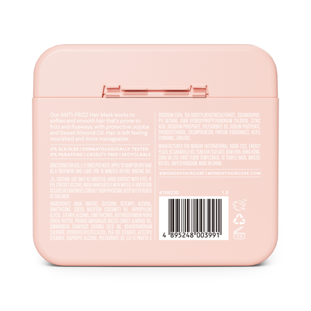 Masca de par anti-frizz cu ulei de jojoba, 250 ml, Monday 730974