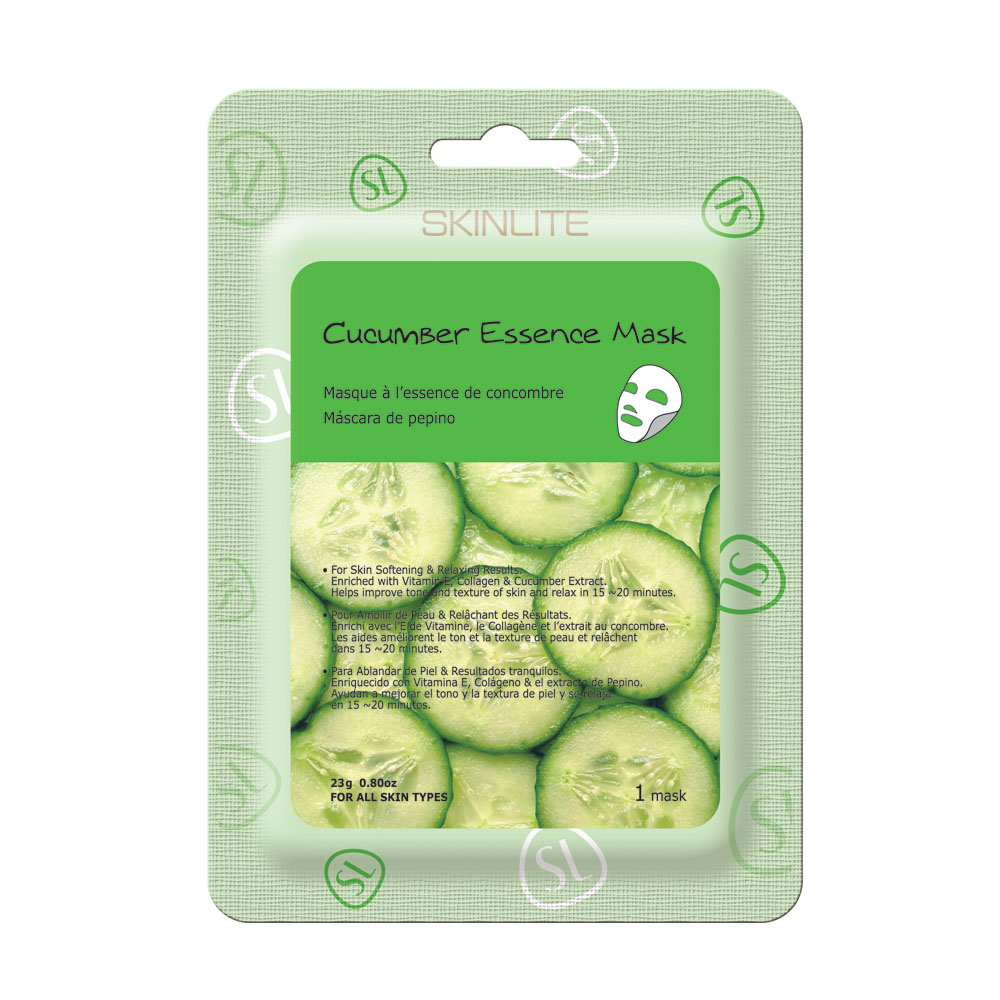 Masca cu extract de castravete, vitamina E si colagen, 23 g, Skinlite