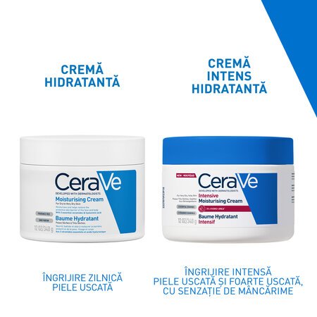 Crema intens hidratanta cu 5% Hydro-Uree pentru piele foarte uscata, 340 g, CeraVe 731050