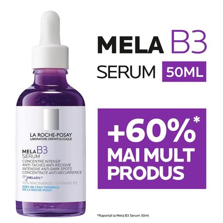 Ser concentrat intensiv pentru corectare pete pigmentare Mela B3, 50 ml, La Roche-Posay 731075