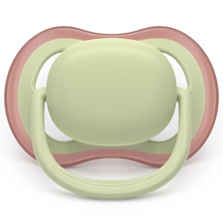 Suzeta Ultra Air Pacifier Philips Avent, Galben/Verde, 18 luni+, SCF349/50, 2 bucati, Philips 733058