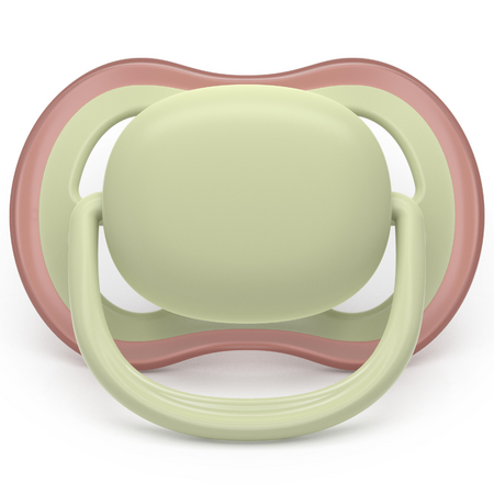 Suzeta Ultra Air Pacifier Philips Avent, Galben/Verde, 18 luni+, SCF349/50, 2 bucati, Philips 733058