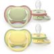 Suzeta Ultra Air Pacifier Philips Avent, Galben/Verde, 18 luni+, SCF349/50, 2 bucati, Philips 733055
