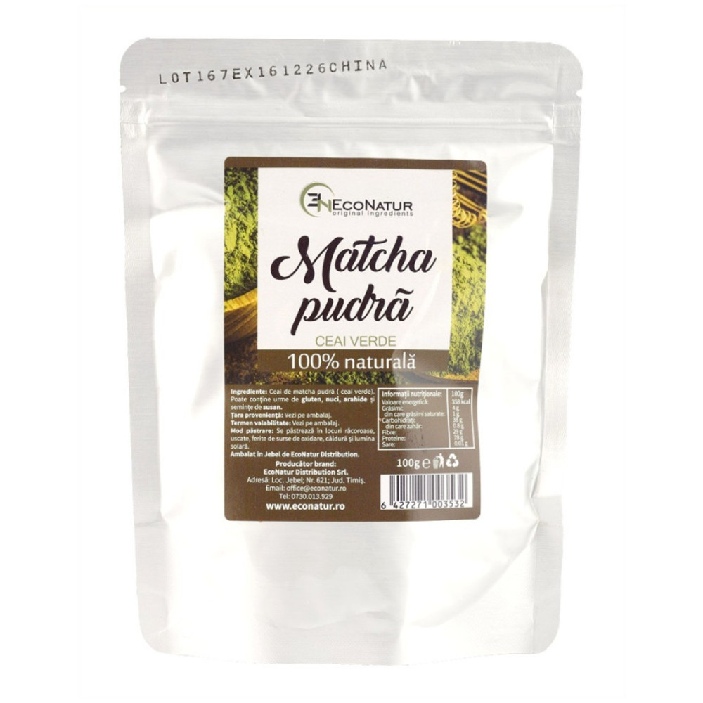 Matcha pudra, 100 g, Econatur