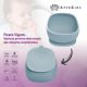 Bol din silicon cu ventuza Classic, Aqua Blue, 6 luni+, Appekids 731189