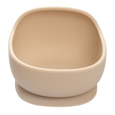 Bol din silicon cu ventuza Classic, Bubble Beige, 6 luni+, Appekids