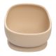 Bol din silicon cu ventuza Classic, Bubble Beige, 6 luni+, Appekids 731194