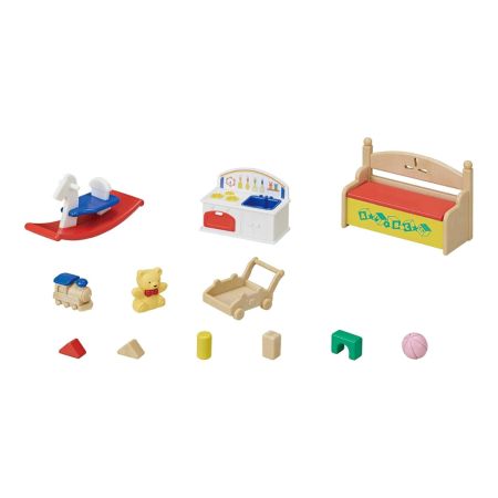 Set de joaca cu 3 figurine Camera de joaca, 3 ani+, Sylvanian Families 731222