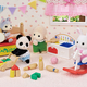 Set de joaca cu 3 figurine Camera de joaca, 3 ani+, Sylvanian Families 731228