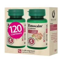 Pachet Emocalm cu Valeriana, 2x60 comprimate, Dacia Plant