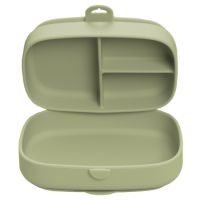 Caserola compartimentata din silicon cu ventuza Magic Box, Raw Green, 6 luni+, Appekids
