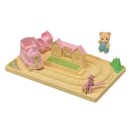 Set de joaca cu figurine Trenulet, 3 ani+, Sylvanian Families