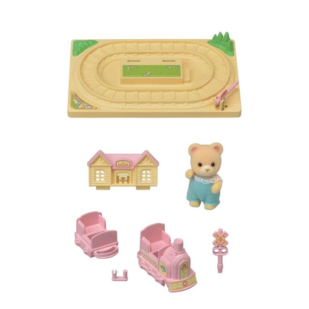 Set de joaca cu figurina Trenulet, 3 ani+, Sylvanian Families 731323