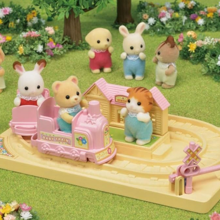 Set de joaca cu figurina Trenulet, 3 ani+, Sylvanian Families 731324