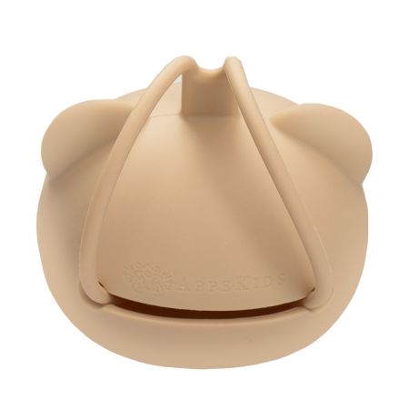Cutie din silicon pentru suzeta The Little Bear, Bubble Beige, 0 luni+, Appekids 731329
