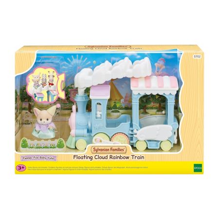 Set de joaca cu figurina Trenulet si Vulpita Fennec, 3 ani+, Sylvanian Families 731340