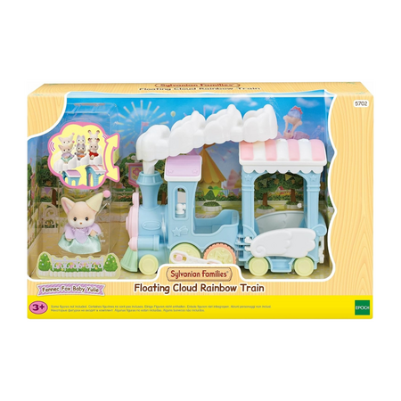 Set de joaca cu figurina Trenulet si Vulpita Fennec, 3 ani+, Sylvanian Families 731340