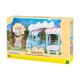 Set de joaca cu figurina Trenulet si Vulpita Fennec, 3 ani+, Sylvanian Families 731339