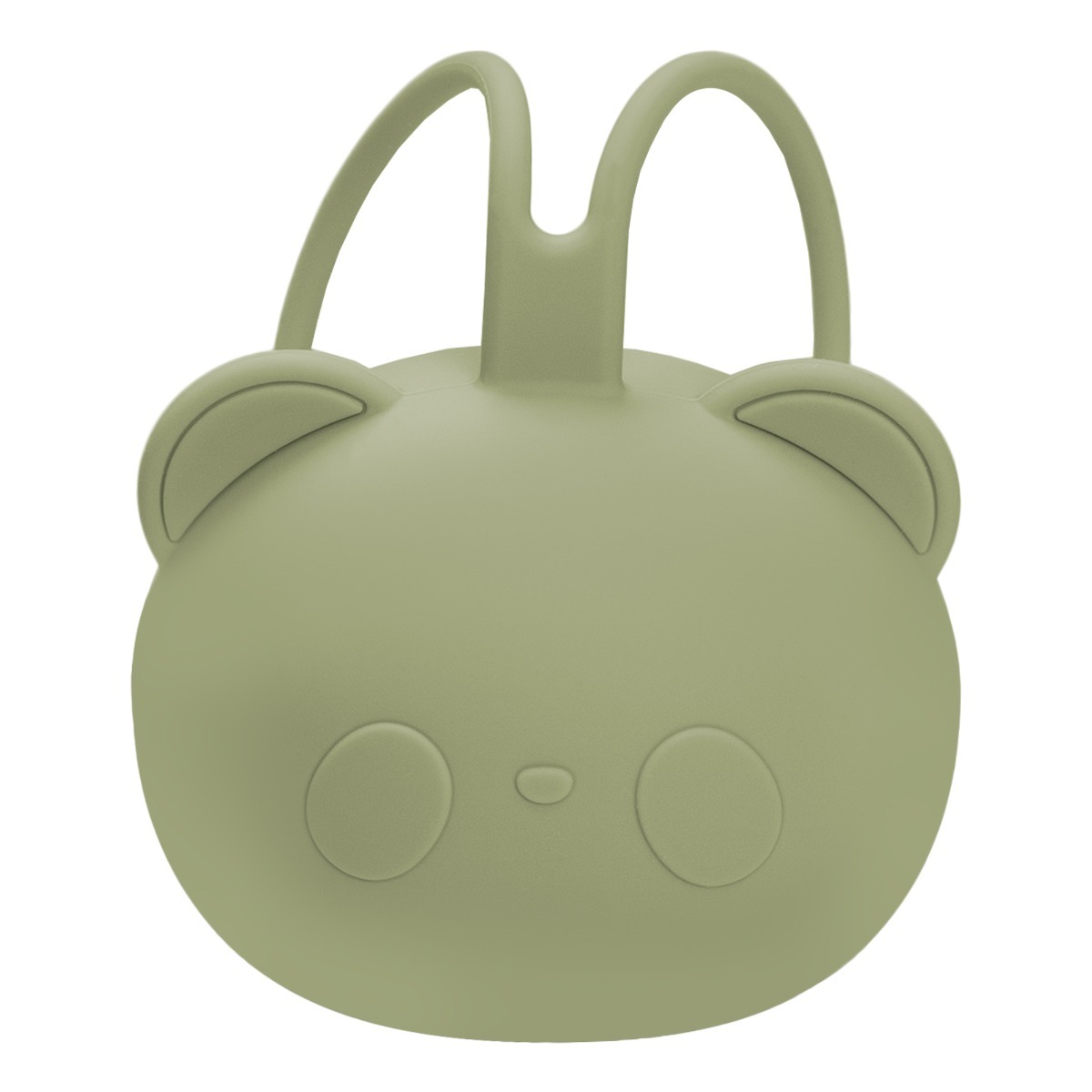 Cutie din silicon pentru suzeta The Little Bear, Raw Green, 0 luni+, Appekids