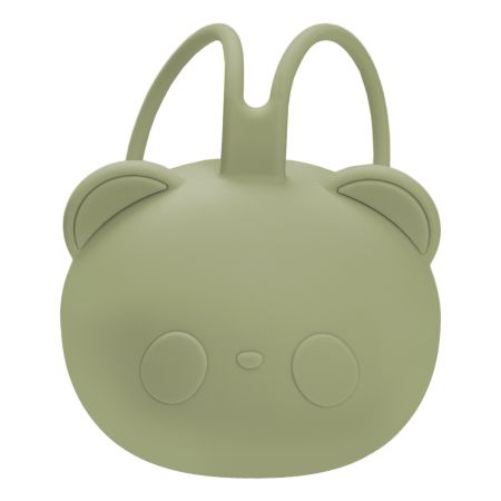 Cutie din silicon pentru suzeta The Little Bear, Raw Green, 0 luni+, Appekids