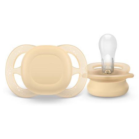 Suzete Ultra Start Philips Avent, Mov-Portocaliu, 0-2 luni, SCF075/11, 2 bucati, Philips 731420