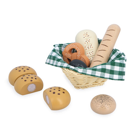 Cos cu produse de panificatie Shiny Grandma, + 3 ani, Janod 731442