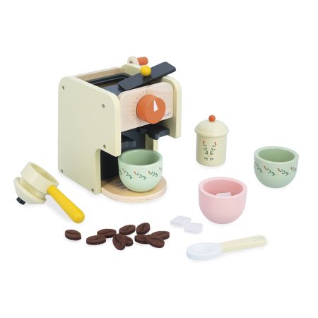 Espressor de cafea Shiny Grandma, + 3 ani, 5 accesorii, Janod 731463