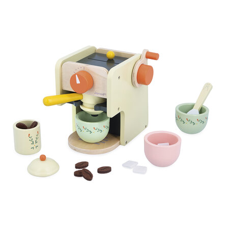 Espressor de cafea Shiny Grandma, + 3 ani, 5 accesorii, Janod 731462