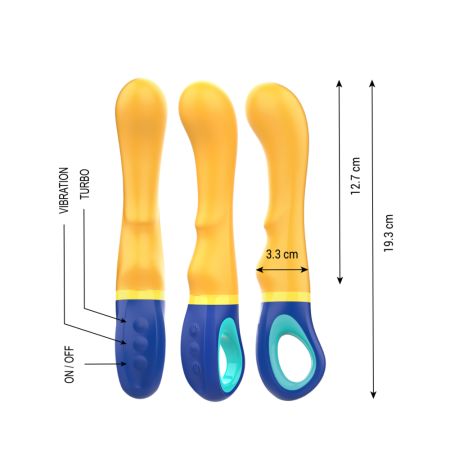 Vibrator G-Spot Shaggy, Galben, Intense 731473