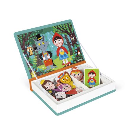 Joc educativ cu piese magnetice, Personaje din povesti, + 3 ani, Janod 731524