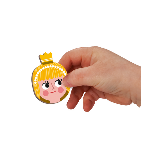 Joc educativ cu piese magnetice, Personaje din povesti, + 3 ani, Janod 731531