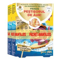 Pachet Pestisori gumati Omega 3, Fructul Pasiunii, +3 ani, 2 x 27 jeleuri, Moller's