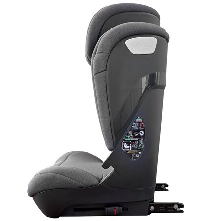 Scaun auto cu isofix I-Size Q-Fix, 100-150 cm, Grey, 4 ani+, Appekids 731561