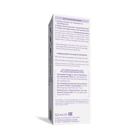 Crema pentru zona scutecului 3 in1 cu nalba alba Baby Derma, 50 ml, Weleda 731564