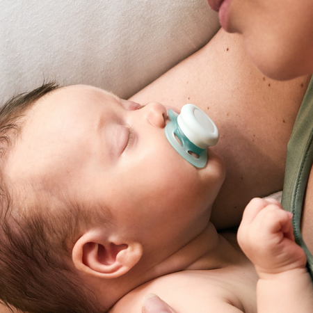 Suzete Ultra Start Philips Avent, Albastru-Verde, 0-2 luni, SCF075/12, 2 bucati, Philips 731609