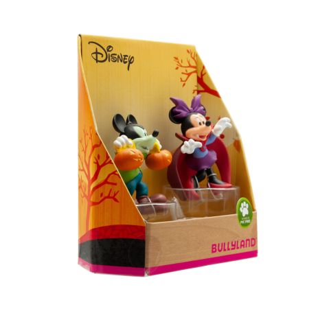 Set 2 figurine Minnie si Mickey, Halloween, 3 ani+, Bullyland 731727