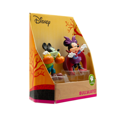 Set 2 figurine Minnie si Mickey, Halloween, 3 ani+, Bullyland 731727