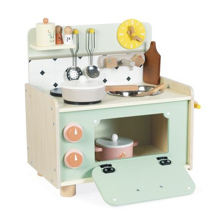 Mini bucatarie din lemn Shiny Grandma, + 3 ani, Janod
