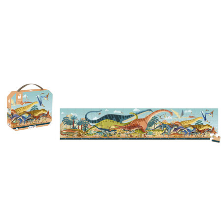 Puzzle Dinozauri, 100 piese, + 6 ani, Janod 731755