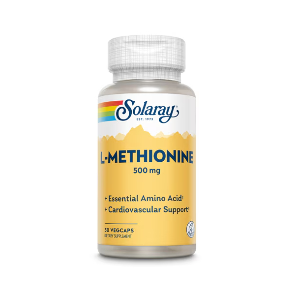 L-methionine, 500mg, 30 capsule, Solaray