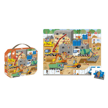 Puzzle Santierul de Constructii, 36 piese, + 4 ani, Janod 731776