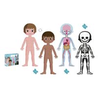Set Puzzle educativ 4 in 1, Corpul Uman, + 5 ani, Janod