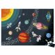 Puzzle educativ, 100 piese, Sistemul solar, + 5 ani, Janod 731842