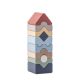 Set de constructii din lemn, Turn, 18 luni+, 10 piese, Cubika 731868