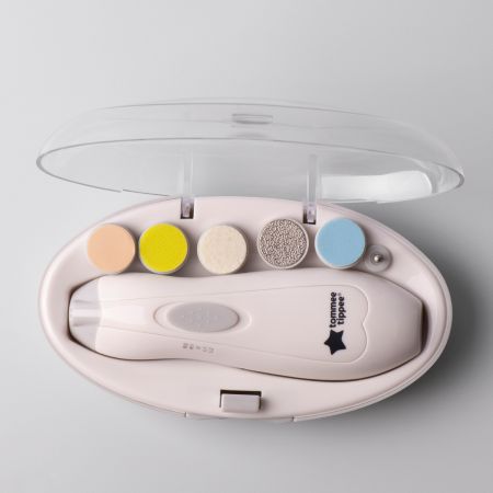 Pila electrica de unghii pentru bebelusi cu 6 capete de pilire, Tommee Tippee 731907