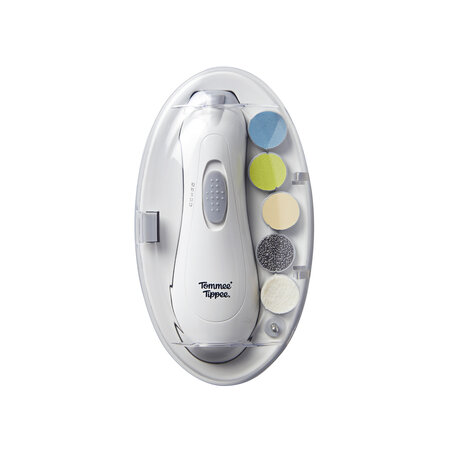 Pila electrica de unghii pentru bebelusi cu 6 capete de pilire, Tommee Tippee