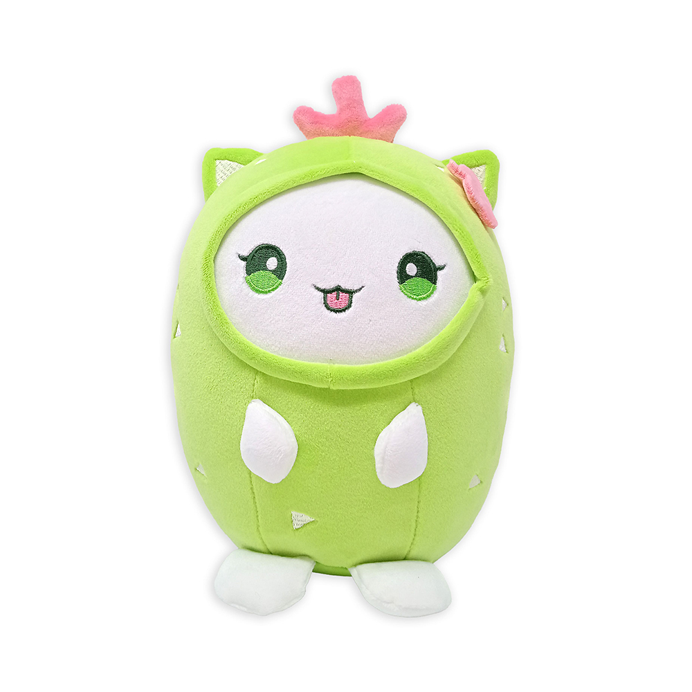 Jucarie plus Funny Animal, 20 cm, Verde&Roz, 0 luni+, Vyapara