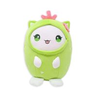 Jucarie plus Funny Animal, 20 cm, Verde&Roz, 0 luni+, Vyapara